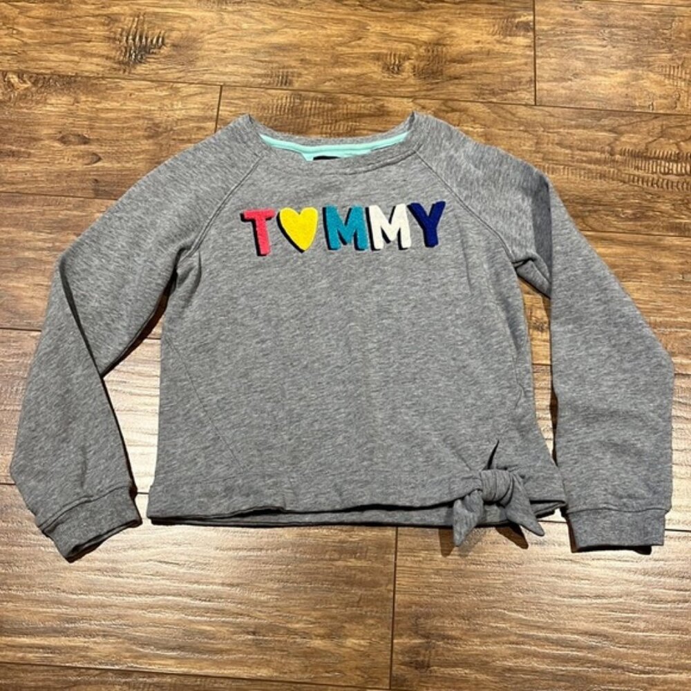Tommy Hilfiger crew neck knot tie sweater